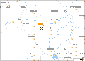 map of Tanque