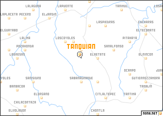 map of Tanquián