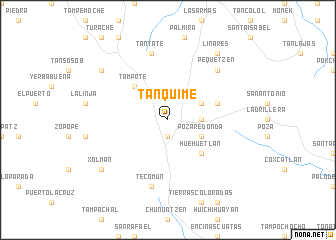 map of Tanquime