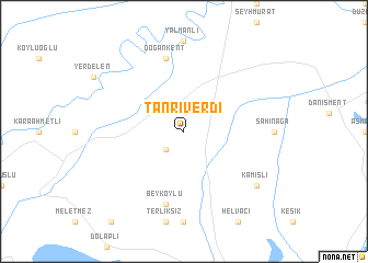 map of Tanrıverdi
