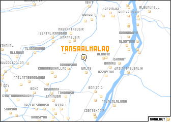 map of Ţansāʼ al Malaq