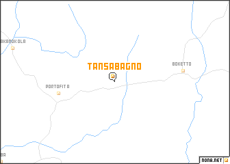 map of Tansabagno