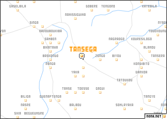 map of Tanséga