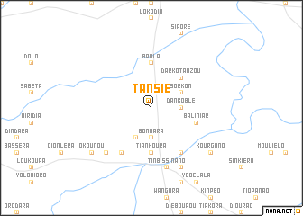 map of Tansié