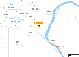 map of Tansill