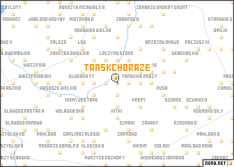 map of Tańsk Chorąże