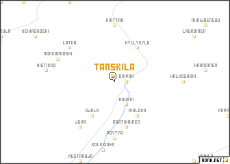 map of Tanskila