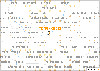 map of Tańsk Kurki