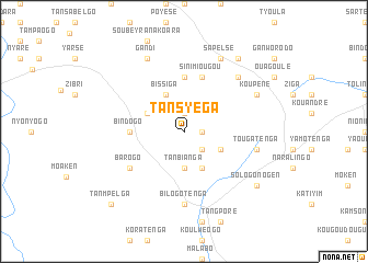 map of Tansyéga