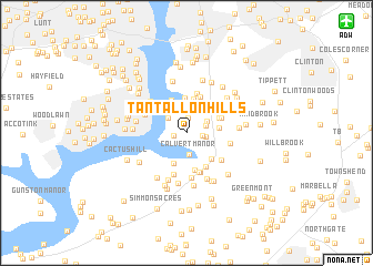 map of Tantallon Hills