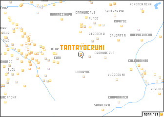 map of Tantayoc Rumi