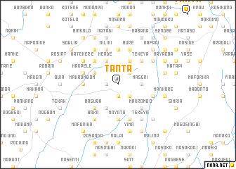 map of Tanta