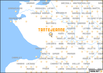 map of Tante Jeanne