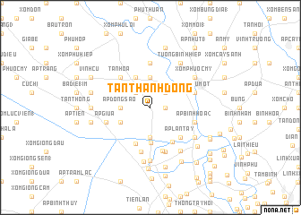 map of Tân Thạnh Ðông