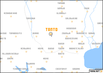 map of Tanto