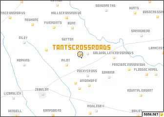 map of Tants Crossroads