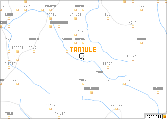 map of Tantule