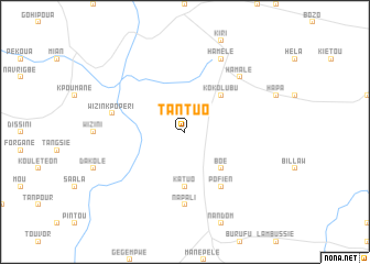 map of Tantuo