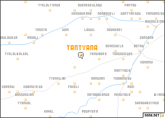 map of Tantyana