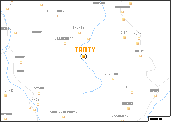 map of Tanty