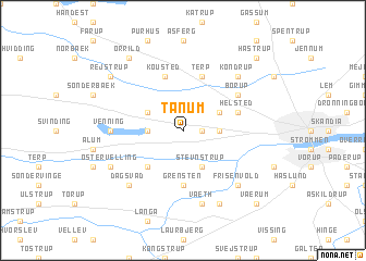 map of Tånum