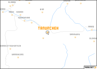 map of Tanūrcheh