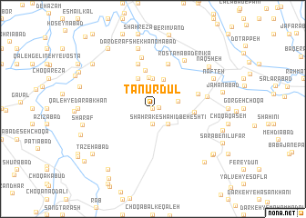 map of Tanūr Dūl