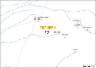 map of Tanūreh