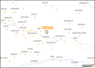 map of Tanusi