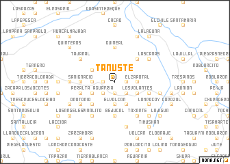 map of Tanusté