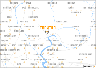 map of Tân Uyên