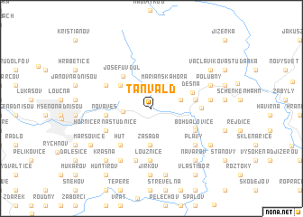 map of Tanvald