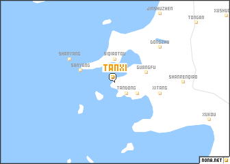 map of Tanxi