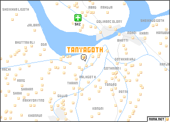 map of Tanya Goth