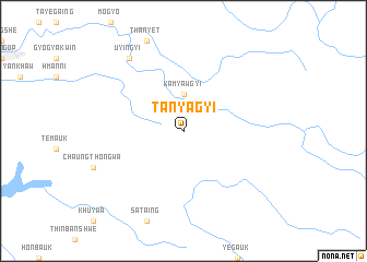 map of Tan-yagyi