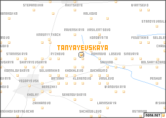 map of Tanyayevskaya