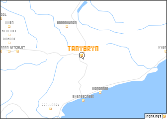 map of Tanybryn