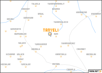 map of Tanyeli
