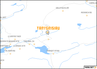 map of Tanygrisiau