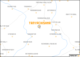 map of Tanyp-Chishma