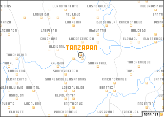 map of Tanzapan