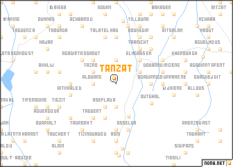 map of Tanzat