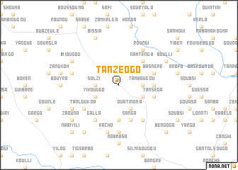 map of Tanzéogo