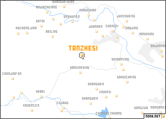 map of Tanzhesi