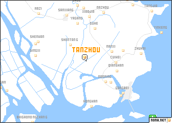 map of Tanzhou