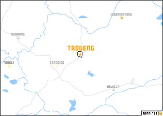 map of Taodeng