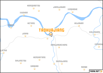 map of Taohuajiang