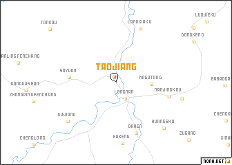 map of Taojiang