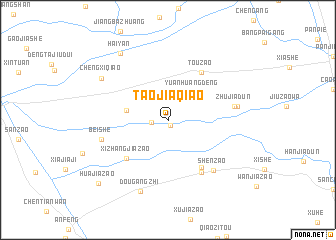 map of Taojiaqiao