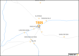 map of Taos